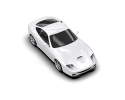 Realistic sport car isolated on background. 3d rendering - illustration png
