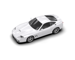 Realistic sport car isolated on background. 3d rendering - illustration png