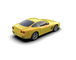 Realistic sport car isolated on background. 3d rendering - illustration png