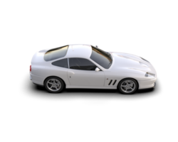 Realistic sport car isolated on background. 3d rendering - illustration png
