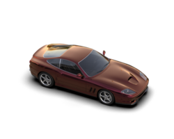Realistic sport car isolated on background. 3d rendering - illustration png