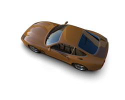 Realistic sport car isolated on background. 3d rendering - illustration png