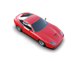 Realistic sport car isolated on background. 3d rendering - illustration png