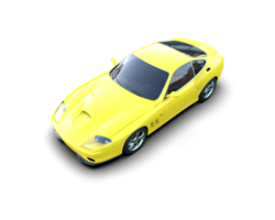 Realistic sport car isolated on background. 3d rendering - illustration png