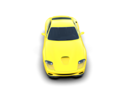 Realistic sport car isolated on background. 3d rendering - illustration png