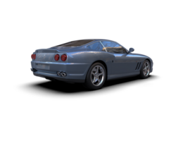 Realistic sport car isolated on background. 3d rendering - illustration png