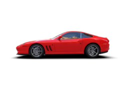 Realistic sport car isolated on background. 3d rendering - illustration png