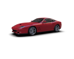 Realistic sport car isolated on background. 3d rendering - illustration png