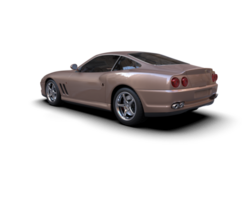Realistic sport car isolated on background. 3d rendering - illustration png