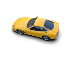 Realistic sport car isolated on background. 3d rendering - illustration png