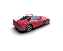 Realistic sport car isolated on background. 3d rendering - illustration png