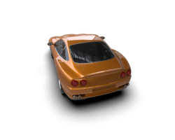 Realistic sport car isolated on background. 3d rendering - illustration png
