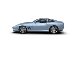 Realistic sport car isolated on background. 3d rendering - illustration png