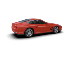 Realistic sport car isolated on background. 3d rendering - illustration png