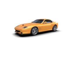 Realistic sport car isolated on background. 3d rendering - illustration png