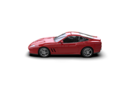 Realistic sport car isolated on background. 3d rendering - illustration png