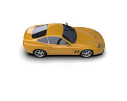 Realistic sport car isolated on background. 3d rendering - illustration png