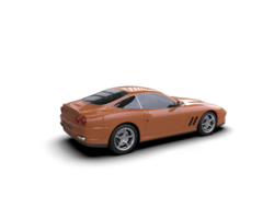 Realistic sport car isolated on background. 3d rendering - illustration png