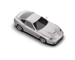 Realistic sport car isolated on background. 3d rendering - illustration png