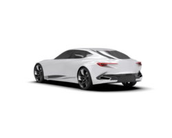 realista esporte carro isolado em fundo. 3d Renderização - ilustração png