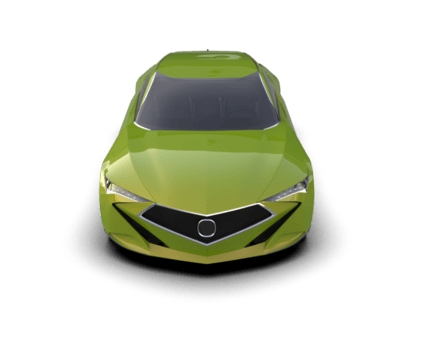 realista esporte carro isolado em fundo. 3d Renderização - ilustração png