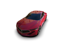 Realistic sport car isolated on background. 3d rendering - illustration png
