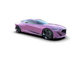 Realistic sport car isolated on background. 3d rendering - illustration png