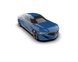 Realistic sport car isolated on background. 3d rendering - illustration png