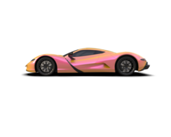 Realistic sport car isolated on background. 3d rendering - illustration png