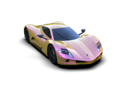 Realistic sport car isolated on background. 3d rendering - illustration png