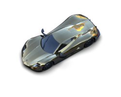 Realistic sport car isolated on background. 3d rendering - illustration png