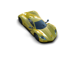 Realistic sport car isolated on background. 3d rendering - illustration png