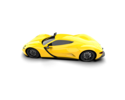 Realistic sport car isolated on background. 3d rendering - illustration png