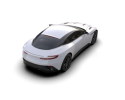Realistic sport car isolated on background. 3d rendering - illustration png