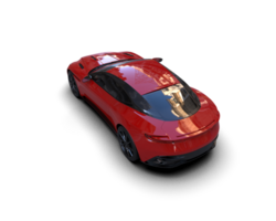 Realistic sport car isolated on background. 3d rendering - illustration png