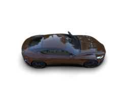 Realistic sport car isolated on background. 3d rendering - illustration png
