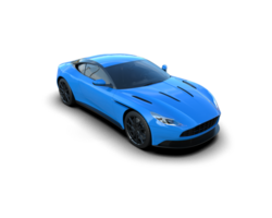 Realistic sport car isolated on background. 3d rendering - illustration png