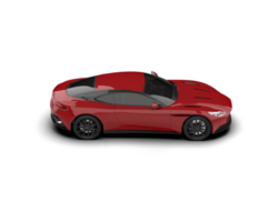 Realistic sport car isolated on background. 3d rendering - illustration png