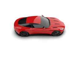 Realistic sport car isolated on background. 3d rendering - illustration png