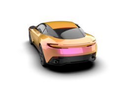 Realistic sport car isolated on background. 3d rendering - illustration png