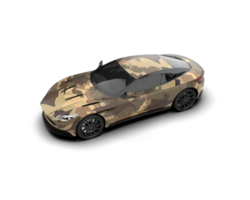 Realistic sport car isolated on background. 3d rendering - illustration png