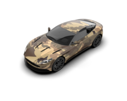 Realistic sport car isolated on background. 3d rendering - illustration png