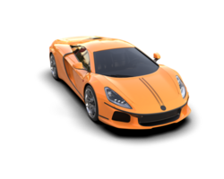 Realistic sport car isolated on background. 3d rendering - illustration png