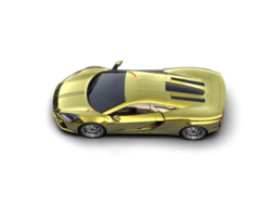 Realistic sport car isolated on background. 3d rendering - illustration png