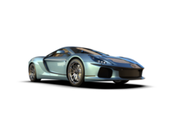 Realistic sport car isolated on background. 3d rendering - illustration png