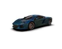 Realistic sport car isolated on background. 3d rendering - illustration png