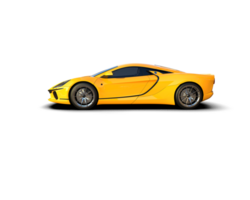 Realistic sport car isolated on background. 3d rendering - illustration png
