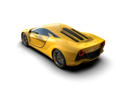 Realistic sport car isolated on background. 3d rendering - illustration png