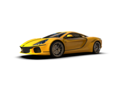 Realistic sport car isolated on background. 3d rendering - illustration png