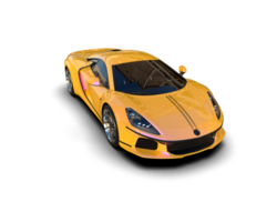 Realistic sport car isolated on background. 3d rendering - illustration png